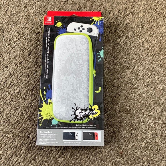 Nintendo Other - Nintendo Switch Carrying Case & Screen Protector Splatoon 3 Edition